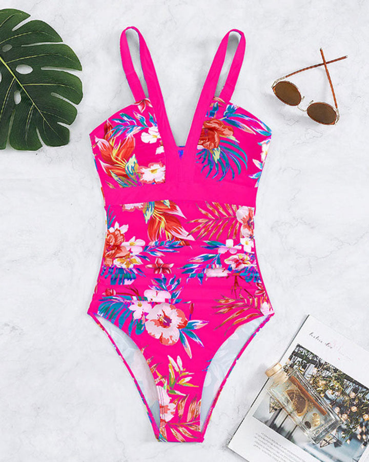 Janet - Chic Floral One-Piece