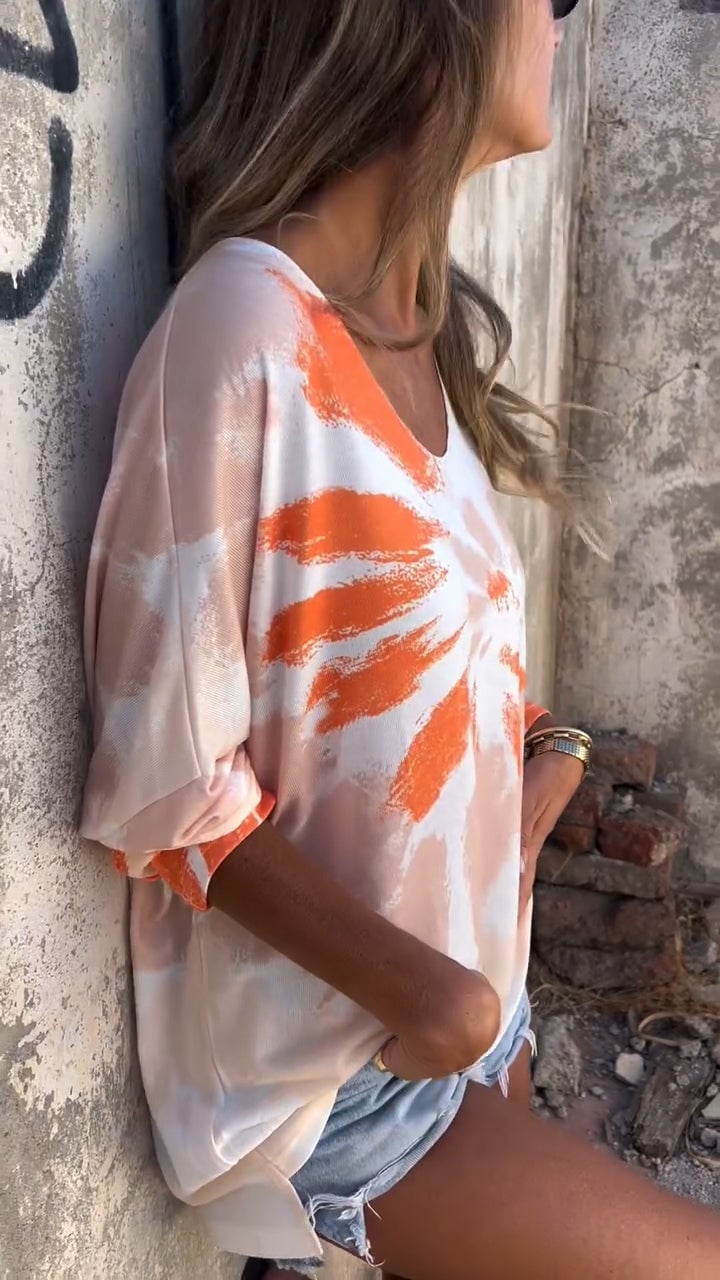 Demi | Charm Tie-dye Top