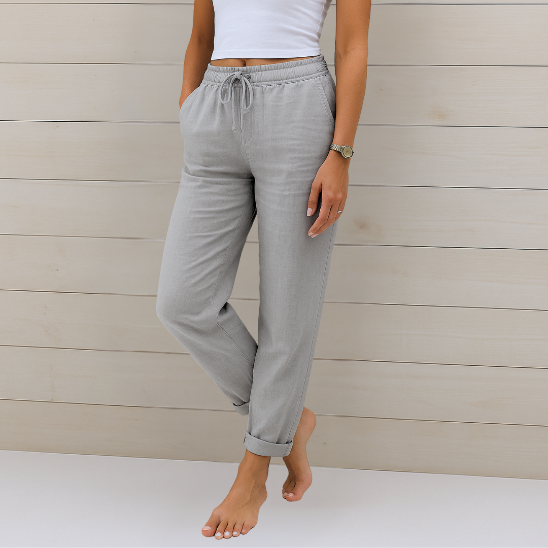 Indie - Premium Breathable Linen Stretch Trousers
