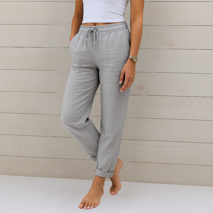 Indie - Premium Breathable Linen Stretch Trousers