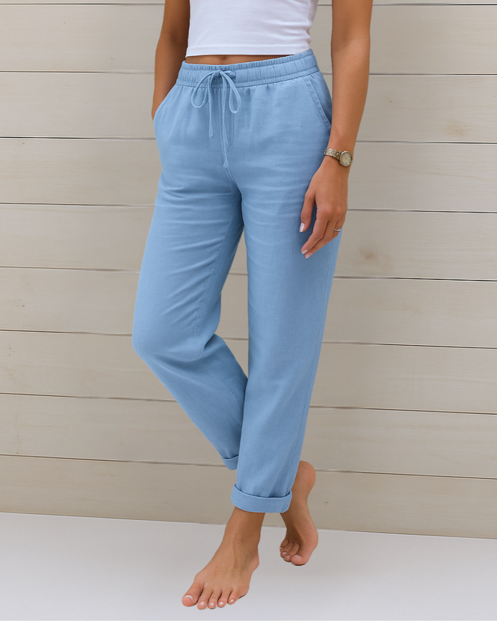 Indie - Premium Breathable Linen Stretch Trousers