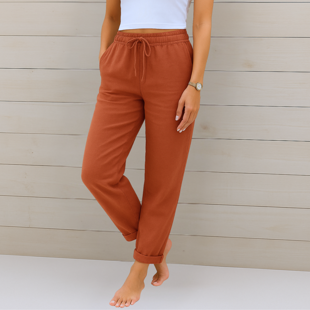 Indie - Premium Breathable Linen Stretch Trousers
