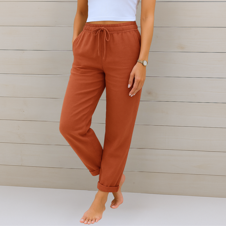 Indie - Premium Breathable Linen Stretch Trousers
