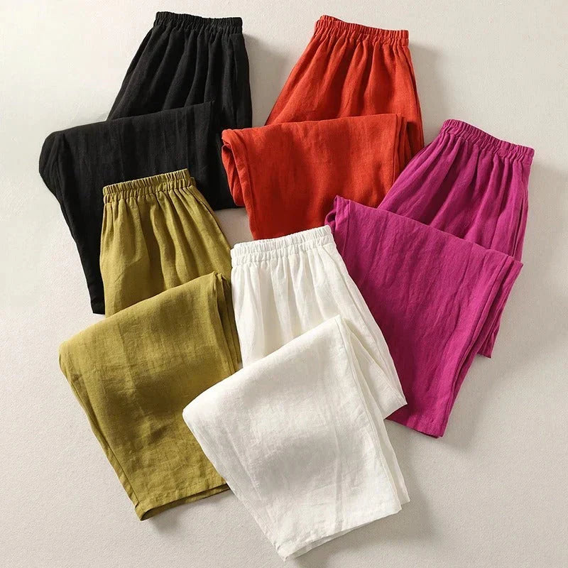 Amber - Pack of 5 Lightweight Linen Pants
