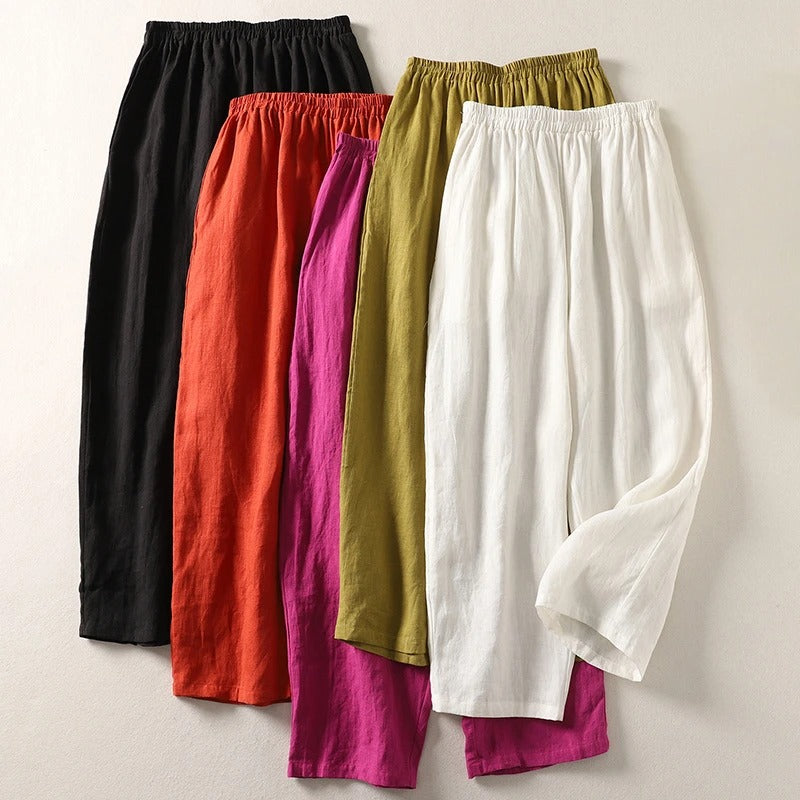 Lucy - Relaxed Elastic-Waist Trousers