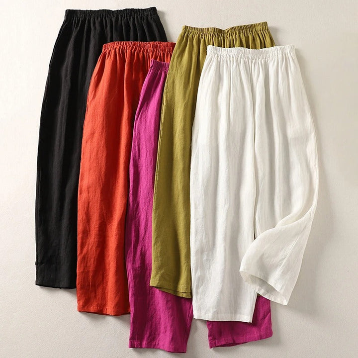 Lucy - Relaxed Elastic-Waist Trousers