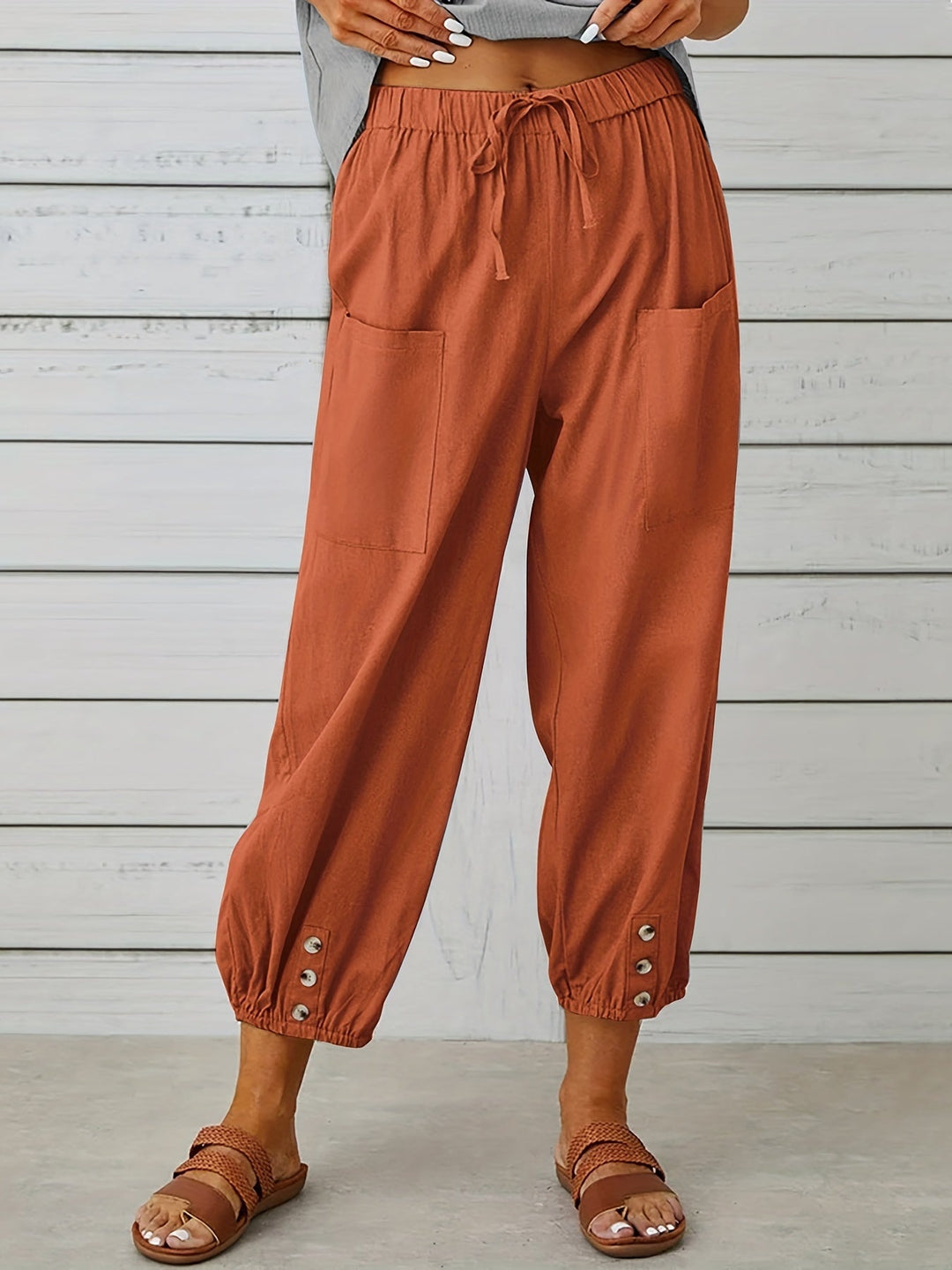 Kate - Wide Leg Capri Pants