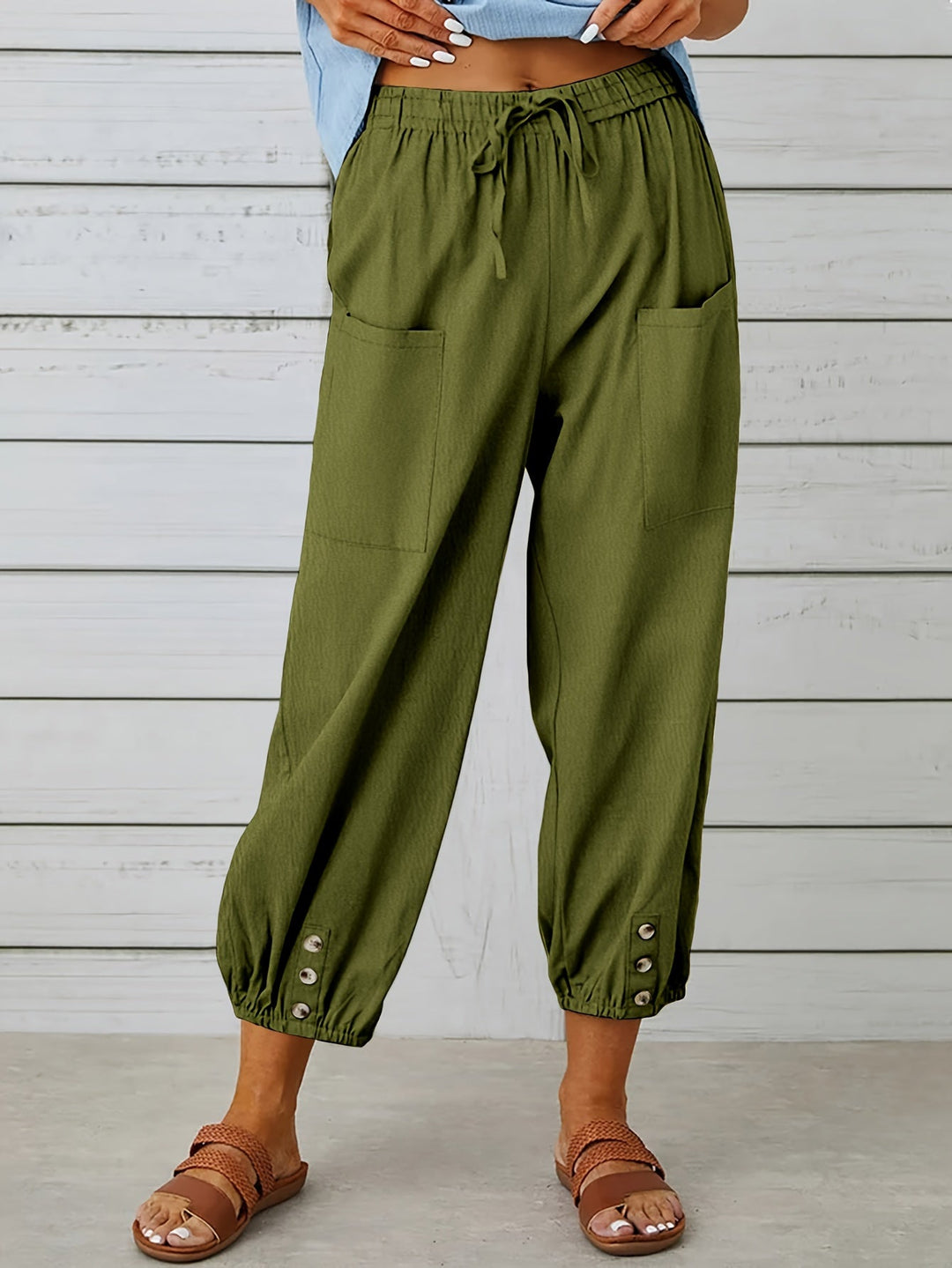 Kate - Wide Leg Capri Pants