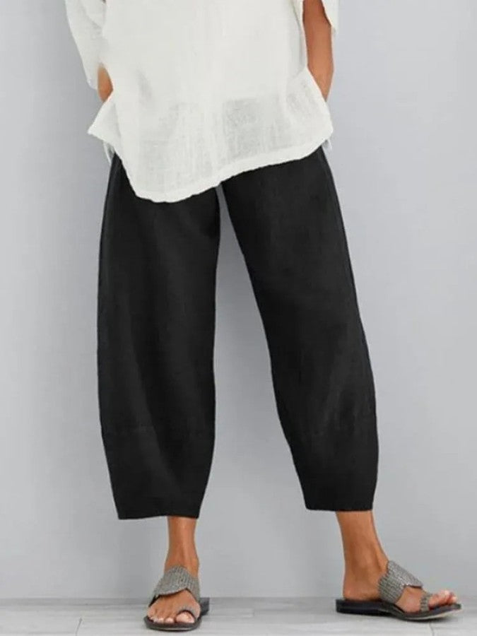 Sophie - Linnen Breeze Cropped Trousers