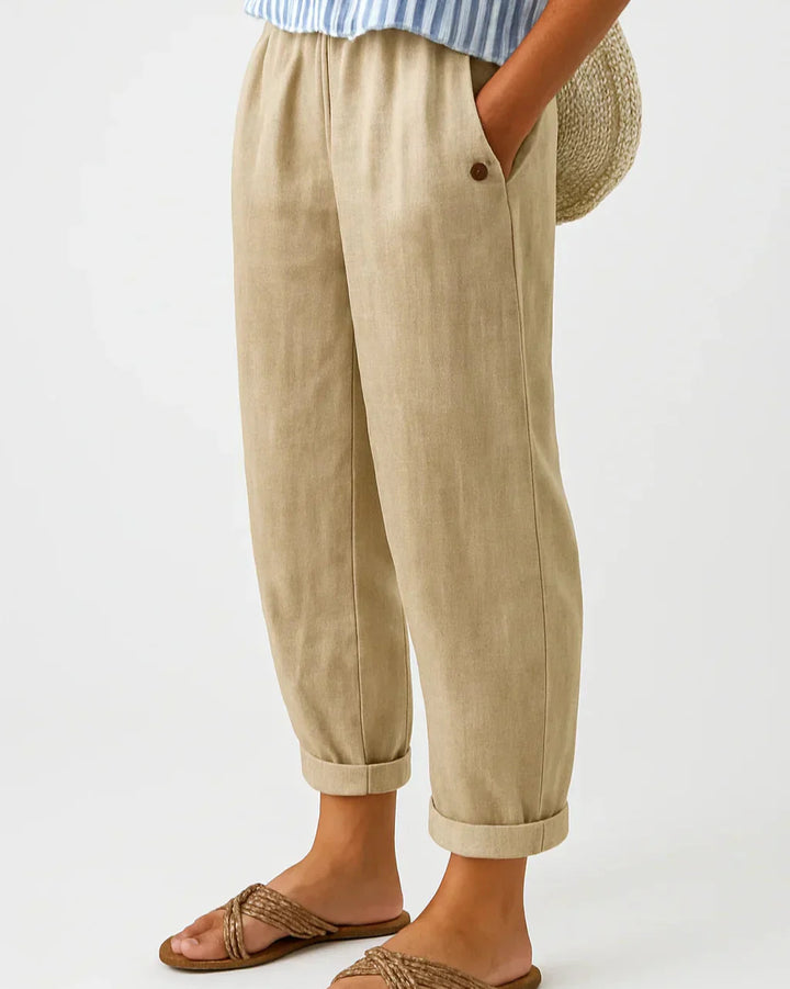 Penelope – Linen-Cotton Trouser