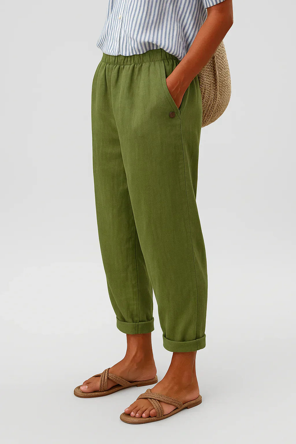 Penelope – Linen-Cotton Trouser
