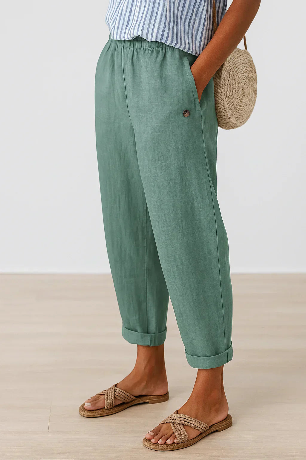Penelope – Linen-Cotton Trouser