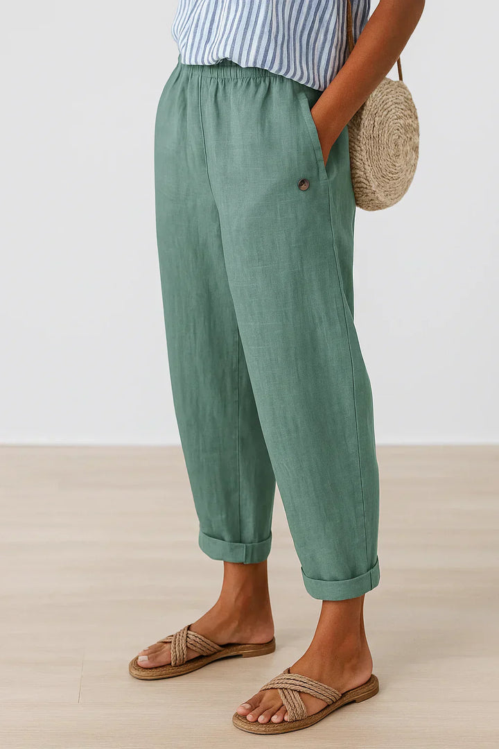 Penelope – Linen-Cotton Trouser