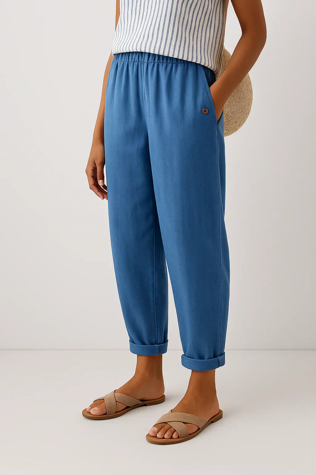 Penelope – Linen-Cotton Trouser