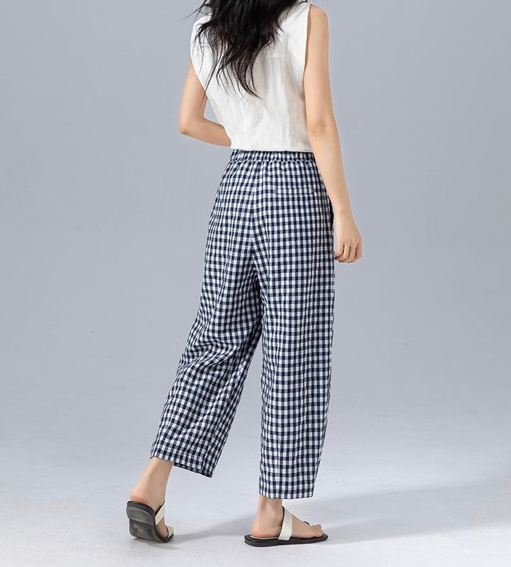 Clara - Gingham Trousers