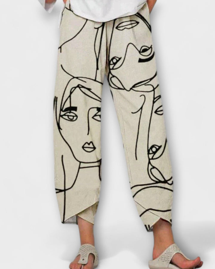 Madeleine - Artistic Print Trousers
