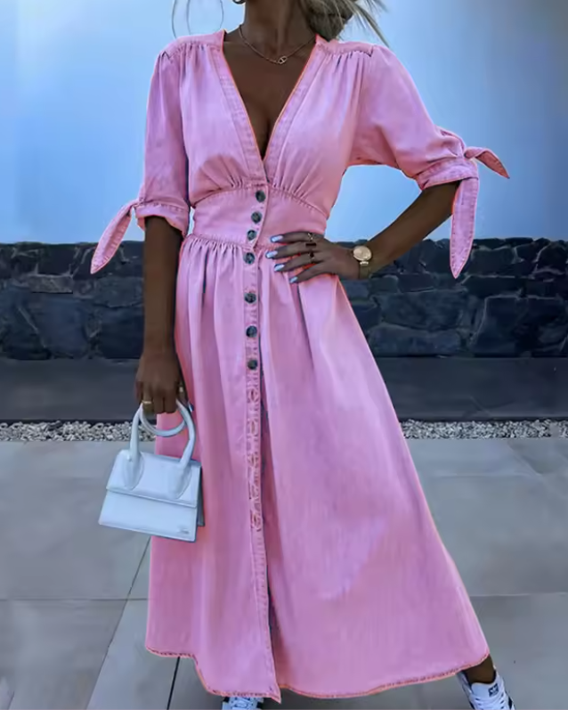 Sabrina | Classic Button Dress