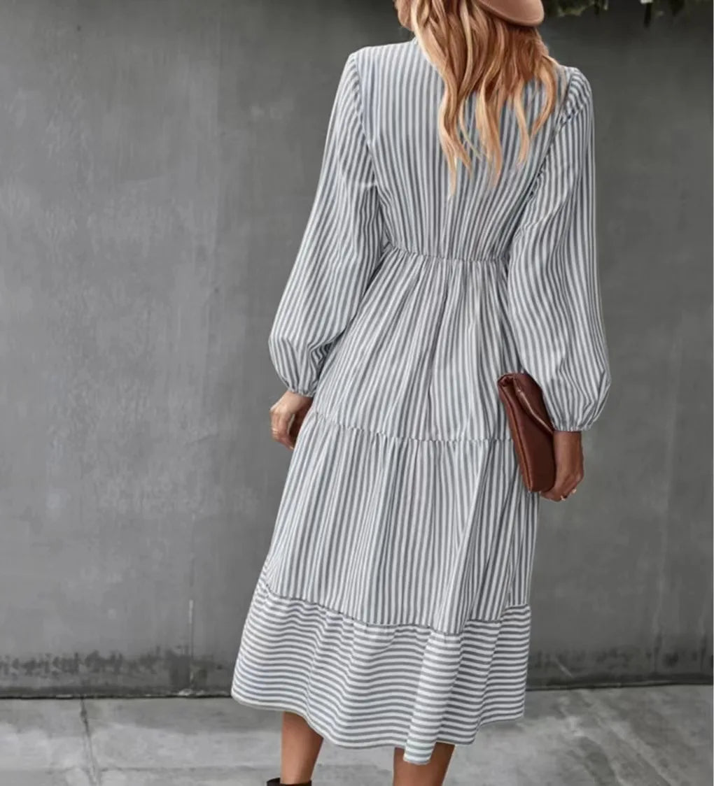 Kaitlyn | Retro Stripe Maxi Dress