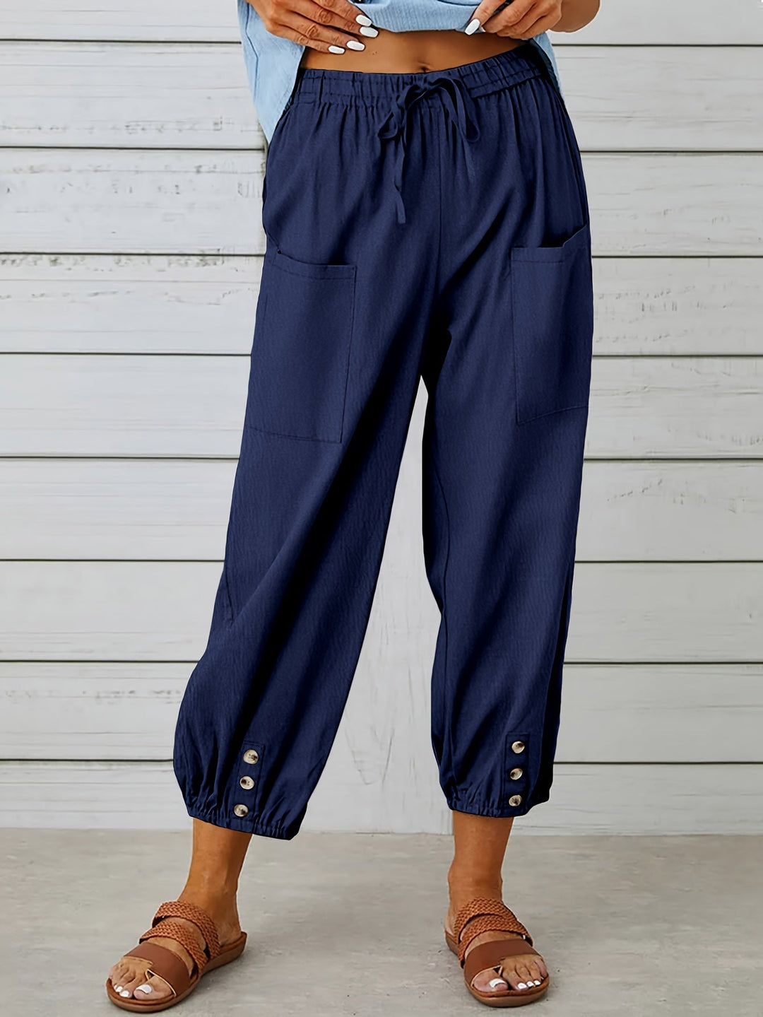 Kate - Wide Leg Capri Pants