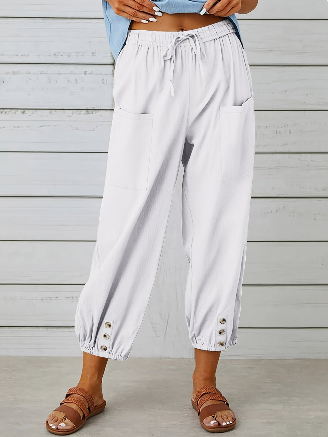 Kate - Wide Leg Capri Pants