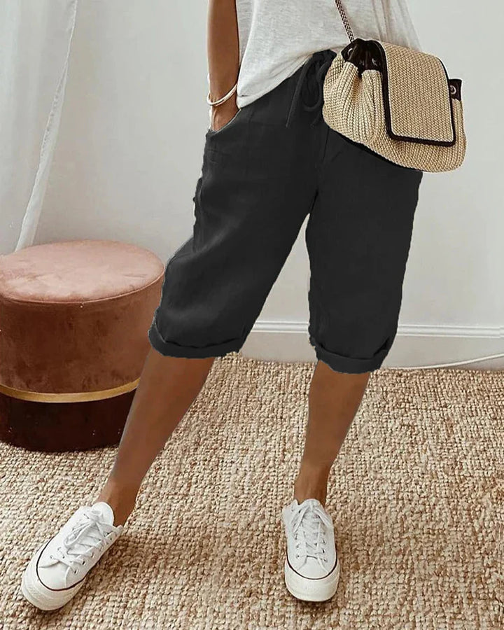 Zoe - Easy Wear Knee-Length Trousers