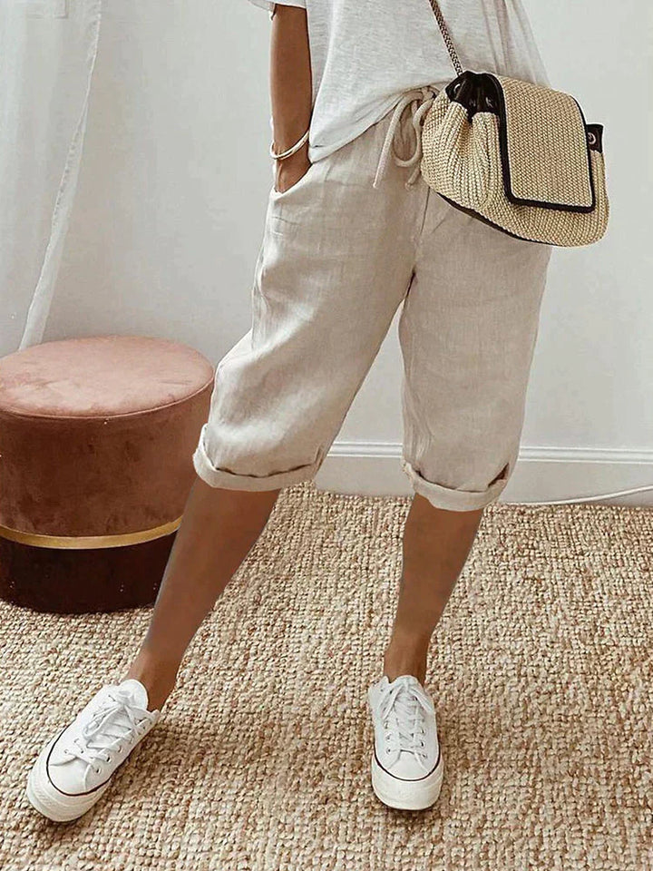 Zoe - Easy Wear Knee-Length Trousers